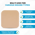 MedVance TM Foam - Waterproof Non-Adhesive Hydrophilic Foam Dressing 2X 2 Box of 5 dressings