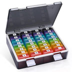 Fullicon Monthly Pill Organizer 1 Time a Day with 32 Compartments, 30 Day Pill Organizer with Labels, Portable Medicine Pill Org