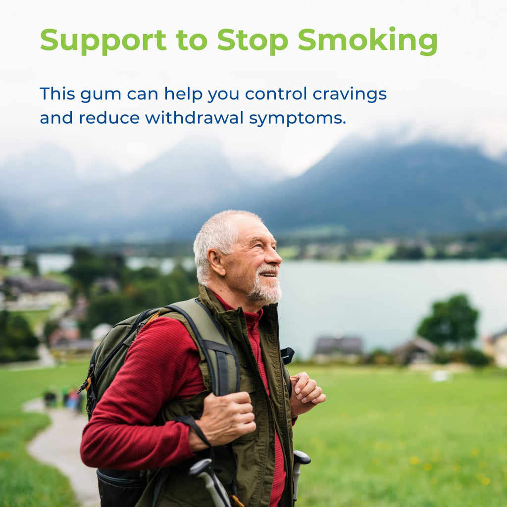 Rite Aid Nicotine Gum, Cool Mint Flavor, 2 mg - 100 Count | Quit Smoking Aid | Nicotine Replacement Gum | Stop Smoking Aids That
