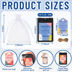Frienda 24 Set Mini Hand Sanitizer Spray Bulk Christmas Thank You Hand Sanitizer Travel Size with Appreciation Cards Gift Bags P
