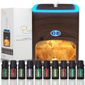 Himalayan Pink Salt Diffuser  10 Essential Oils - 2-in-1 Therapeutic Device - Aromatherapy  Ionic Himalayan Salt Therapy - 400ml