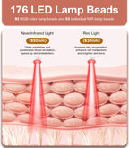 Red Light Therapy for Face, 7 Colors Red Light Therapy Mask with Near-Infrared 850nm, Timing Function, Rechargeable LED Face Mas