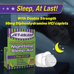 Jet-Asleep Double Strength Nighttime Sleep-Aid 100 Count 4 Pack