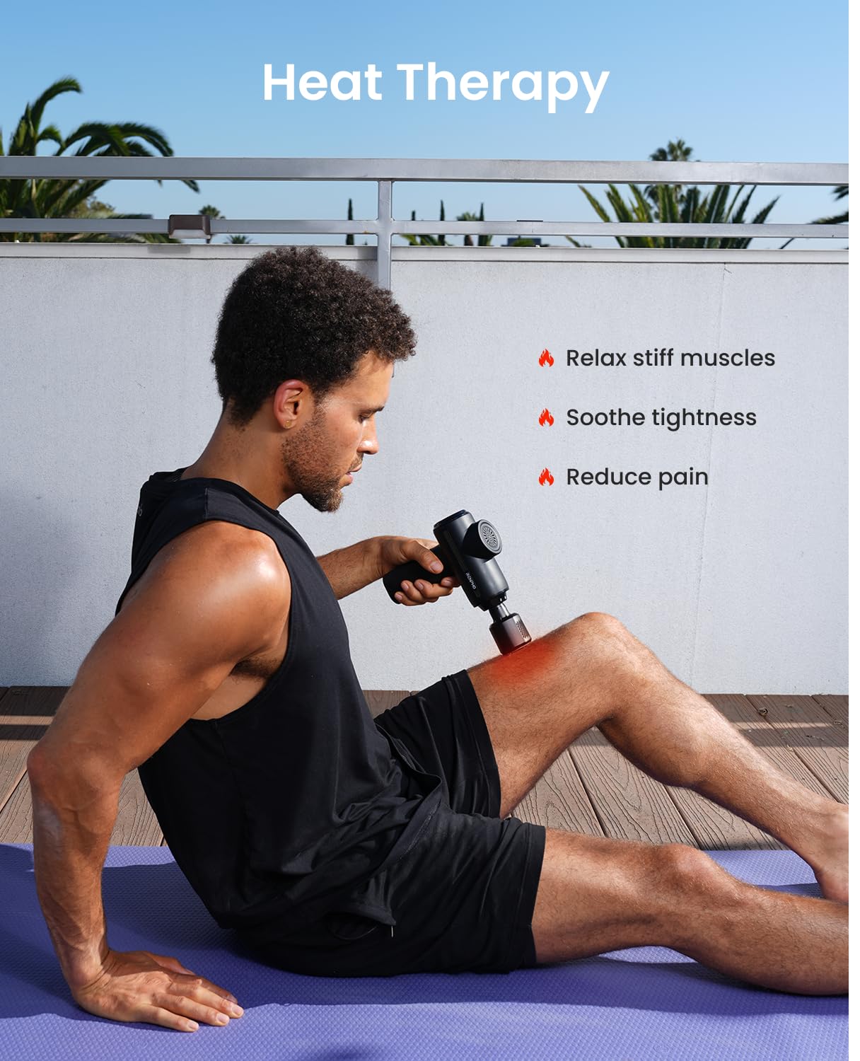 RENPHO Active Thermacool 2 Massage Gun with Heat and Cold Therapy, [2025 Upgraded] Professional Deep Tissue Handheld Massager wi