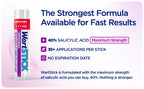 WartStick Maximum Strength Salicylic Acid Solid-Stick Common and Plantar Wart Remover 2 Pack, 0.4 Oz