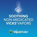 Vicks VapoInhaler, On-the-Go Portable Nasal Inhaler, Non-Medicated, With Refreshing Vicks Vapors, Menthol Scent , 2 Scented Stic