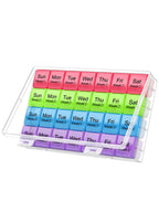 Large Monthly Pill Organizer 28 Day Medication Organizer Storage by Week,Extra Large Compartments Dust-Proof Pill Case Medicatio