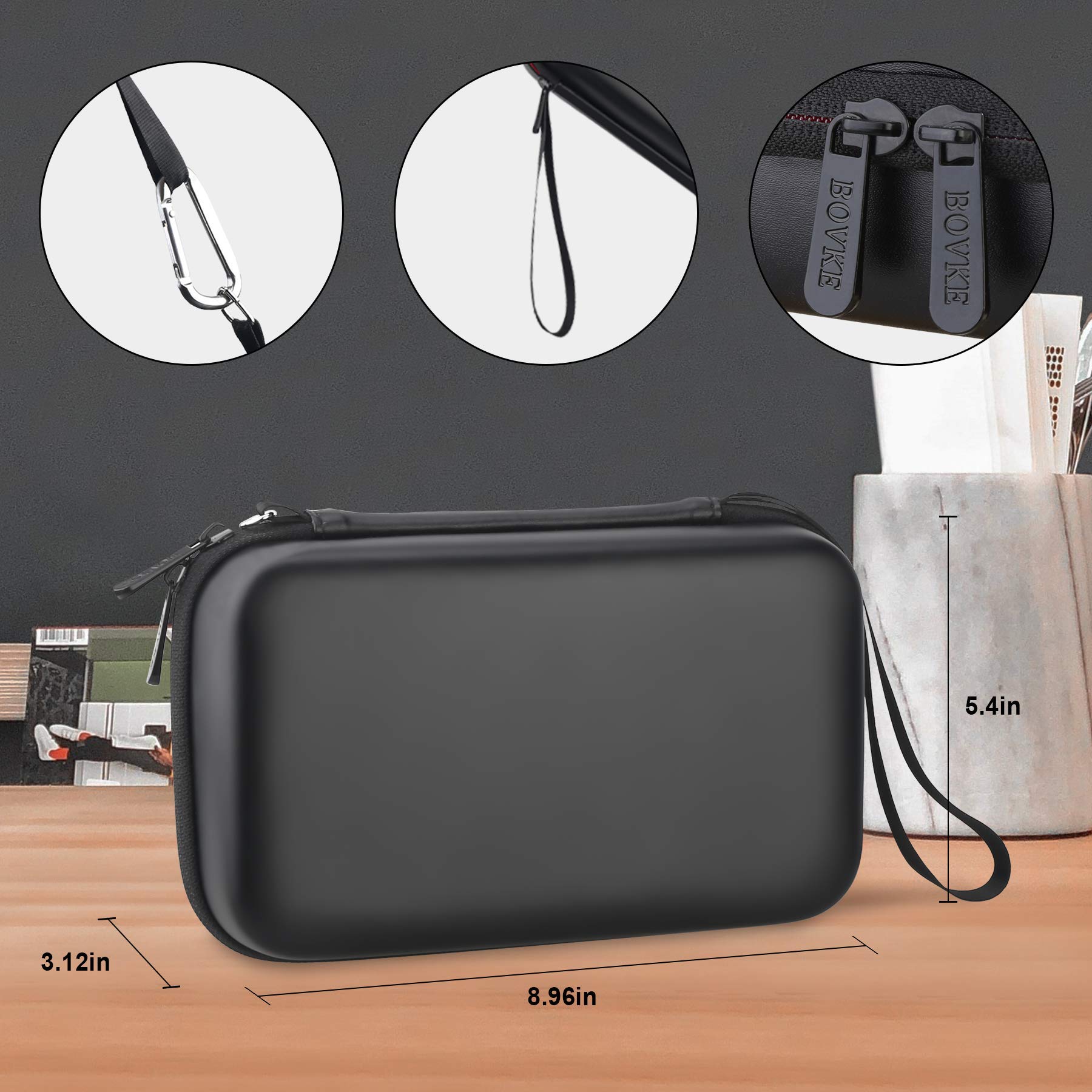 BOVKE Diabetic Supplies Travel Case for Diabetic Testing Kit, Glucose Meter Storage Case for Insulin Pens, Glucose Meters, Test