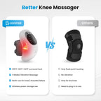 COMFIER Cordless Knee Massager with Heat, Upgraded Heated Knee Brace with 18.9 Inch Knee Straps, Rechargeable Knee Massager with