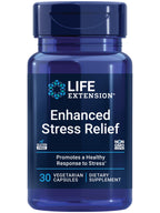 Life Extension Enhanced Stress Relief, Lemon Balm Extract, L-theanine, decompress with This Supplement for Stress, Gluten-Free, 