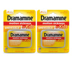Dramamine Motion Sickness Relief for Kids, Grape Flavor,8 Count (Pack of 2)