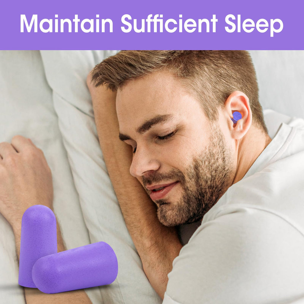 YesBes 35 Pairs Soft Foam Ear Plugs Bulk, NRR 32dB Ear Plugs for Sleeping Noise Cancelling, Ear Plugs for Concerts Swimming Shoo