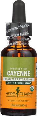 HERB PHARM Organic Cayenne Extract, 1 FZ