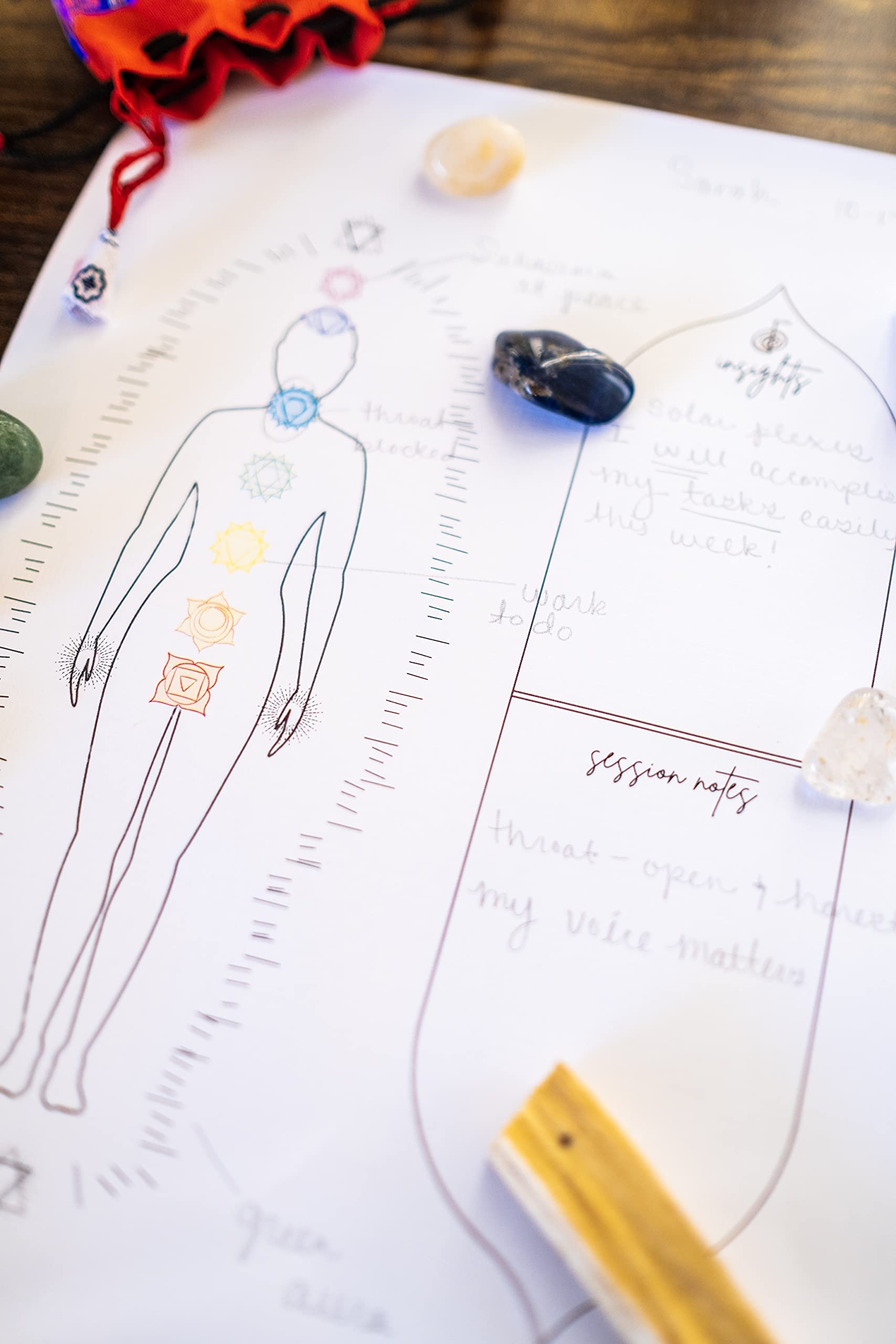 Reiki Distant Session Chakra Healing Board | Physical Printed 8.5 x 11 inches Crystal Healing Meditation Pack of 50