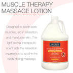 Bon Vital Muscle Therapy Massage Lotion with Dwarf Pine Oil and Essential Oils for a Massage, Aids in Muscle Recovery Through I