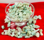 Indian Consigners Natural Crushed Polished Tumbled Gem Stone Chips, Decoration & Healing Crystals (Amazonite)