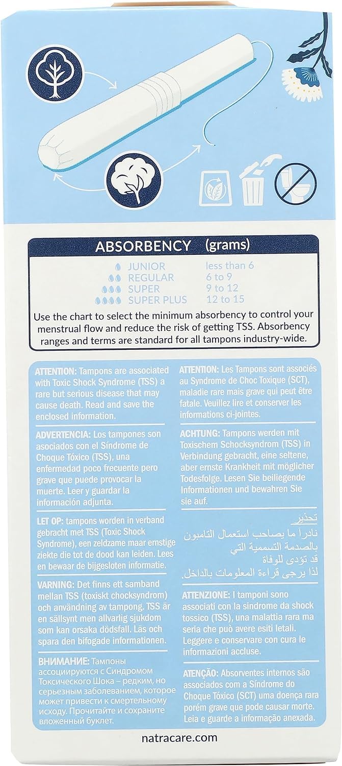 Natracare Tampons Regular with Applicator, 2 Pack