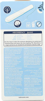 Natracare Tampons Regular with Applicator, 2 Pack