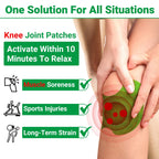 ishancare Knee Patches - 24 Count Warming Herbal Plaster Maximum Strength Heat Patches, 8 Hours Deep Heating Extra Strength Join