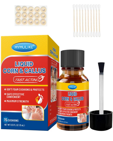 MYMULIKE Liquid Corn Remover, Corn Removers for Toes, Fast Acting Liquid for Corn, Safe Removes Corns Fast Extra Strength for Ki