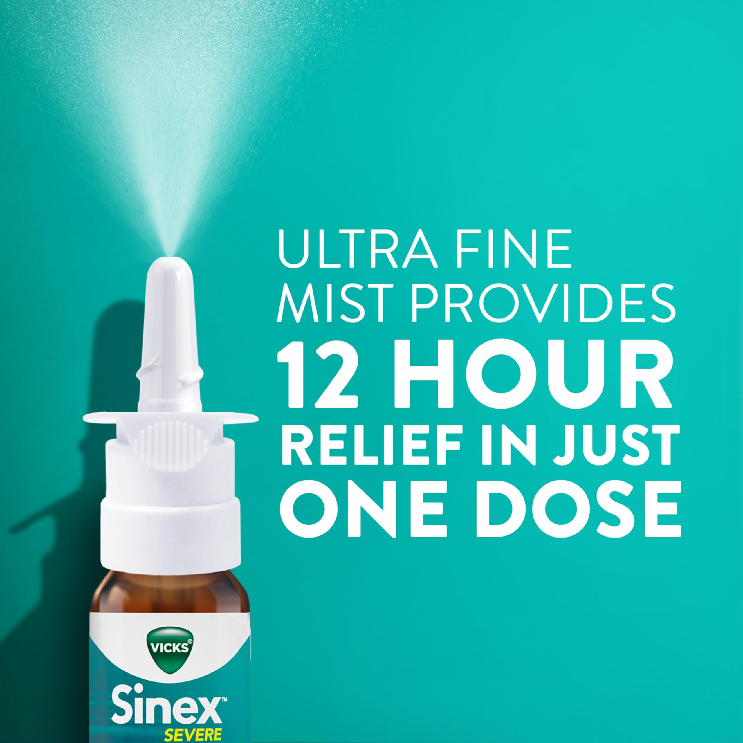 Vicks Sinex SEVERE Allergy & Sinus Nasal Spray, Original Ultra Fine Mist, Decongestant Medicine, Relief from Nasal Congestion du