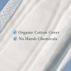 Rael Incontinence Pads for Women, Organic Cotton Cover, Postpartum Essential, Heavy Absorbency, Bladder Control, 4-Layer Core wi