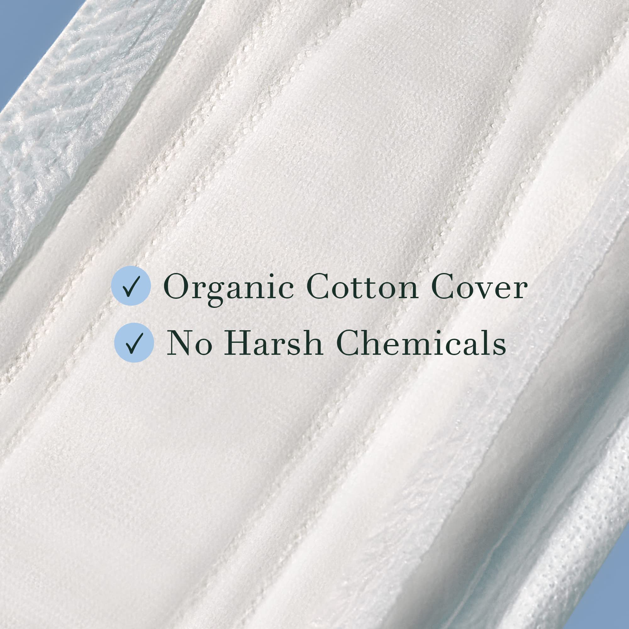 Rael Incontinence Pads for Women, Organic Cotton Cover, Postpartum Essential, Heavy Absorbency, Bladder Control, 4-Layer Core wi