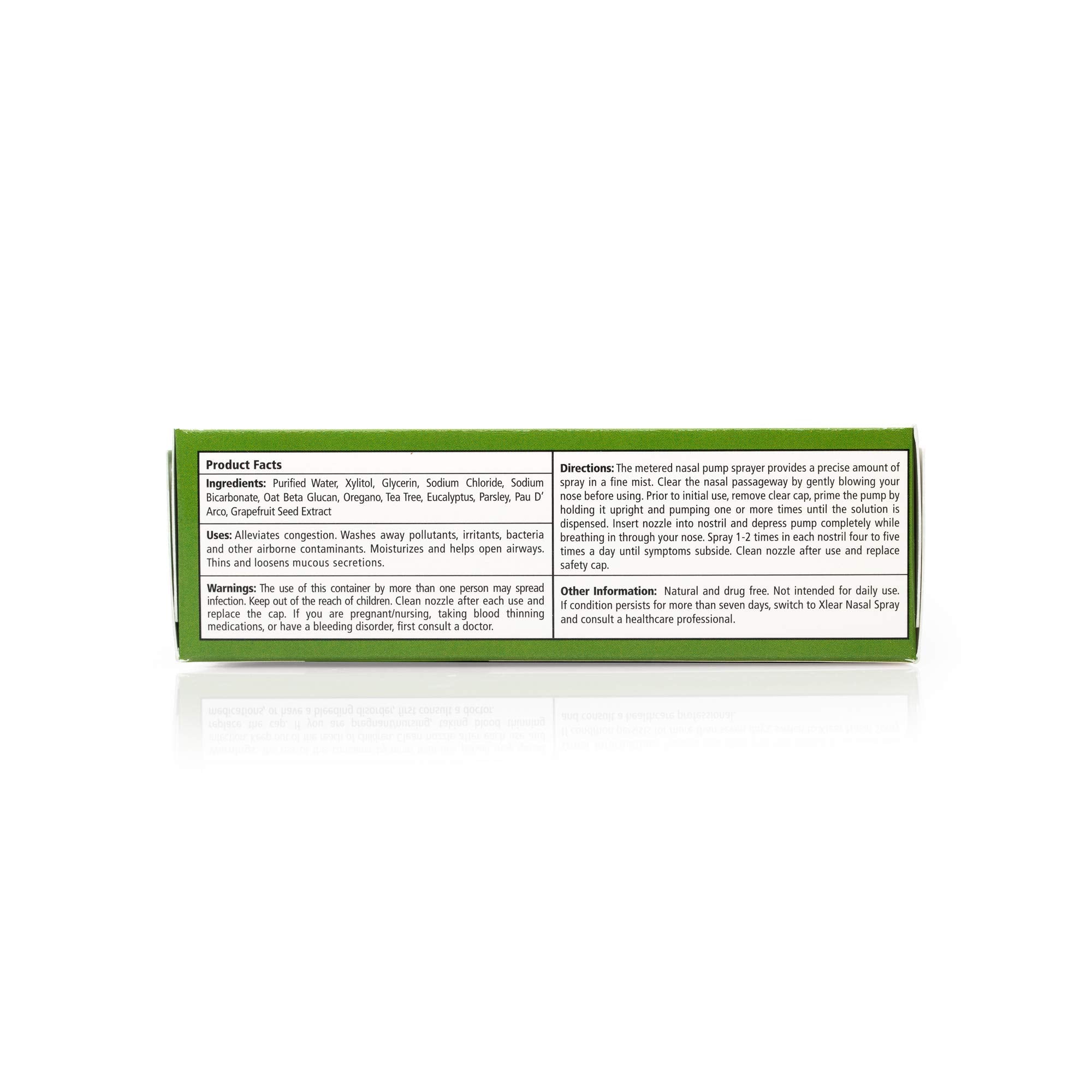 Xlear Rescue Nasal Spray with Xylitol, Oregano and Tea Tree, 1.5 fl oz (Pack of 2)