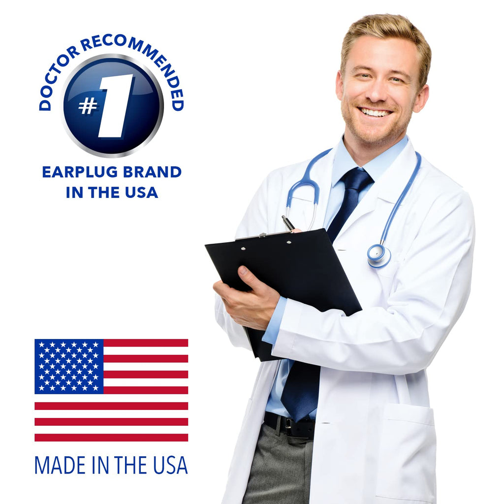 Macks Original Soft Foam Earplugs, 30 Pair - 32dB Highest NRR, Comfortable Ear Plugs for Sleeping, Snoring, Work, Travel & Loud