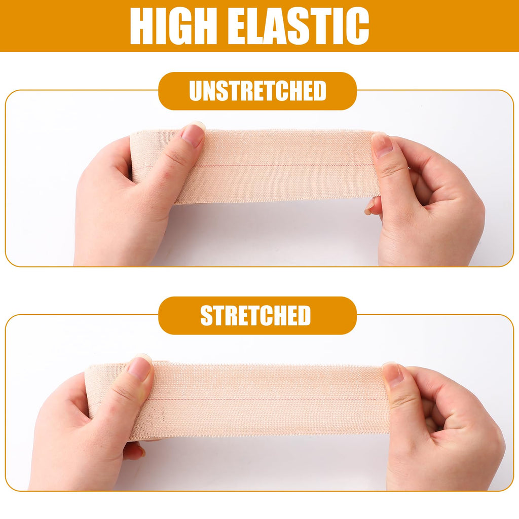 Geiserailie 12 Rolls 2 Inches Elastic Tape Adhesive Elastic Tape Self Adhesive Bandage Wrap Flexible Stretch Bandages for Sports
