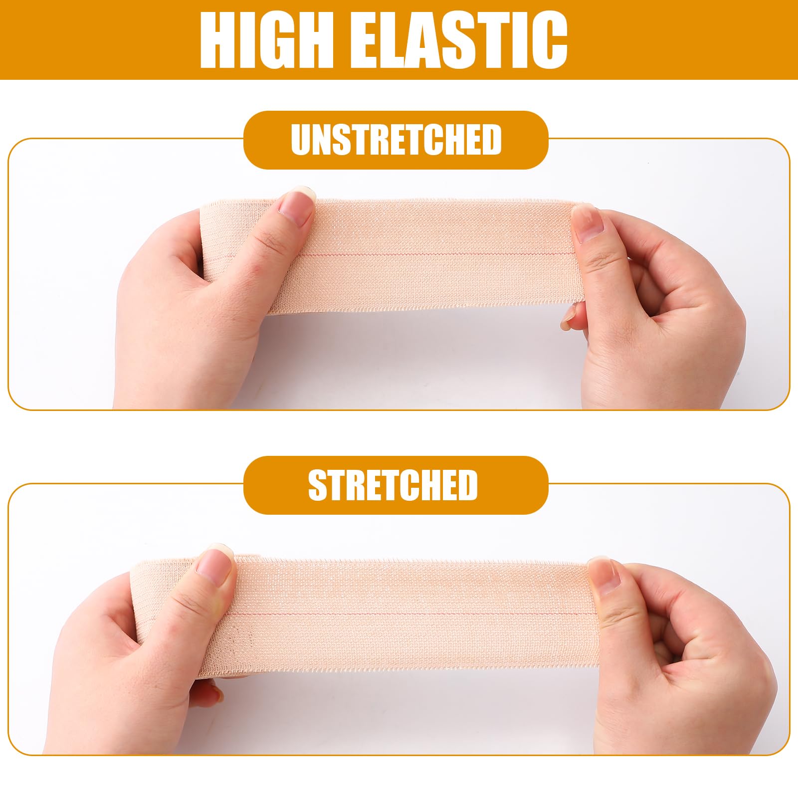 Geiserailie 12 Rolls 2 Inches Elastic Tape Adhesive Elastic Tape Self Adhesive Bandage Wrap Flexible Stretch Bandages for Sports