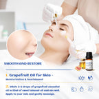 HIQILI Grapefruit Essential Oil, for Diffuser, Skin Care, 100% Pure and Natural - 0.33 Fl Oz