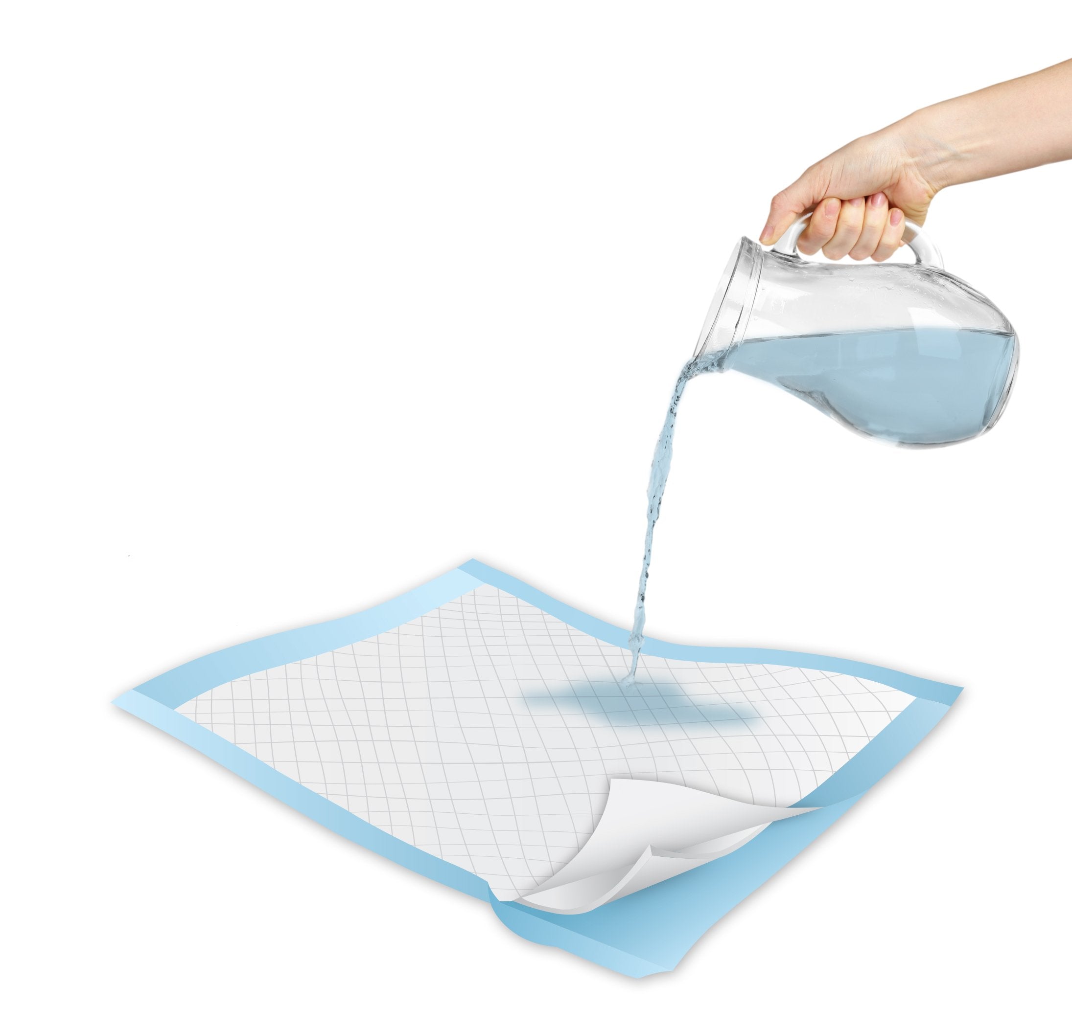 Inspire White Disposable Underpads for Incontinence Bed Pads or Chair Pads | Incontinence Pads for Potty Training Pee Pads for B