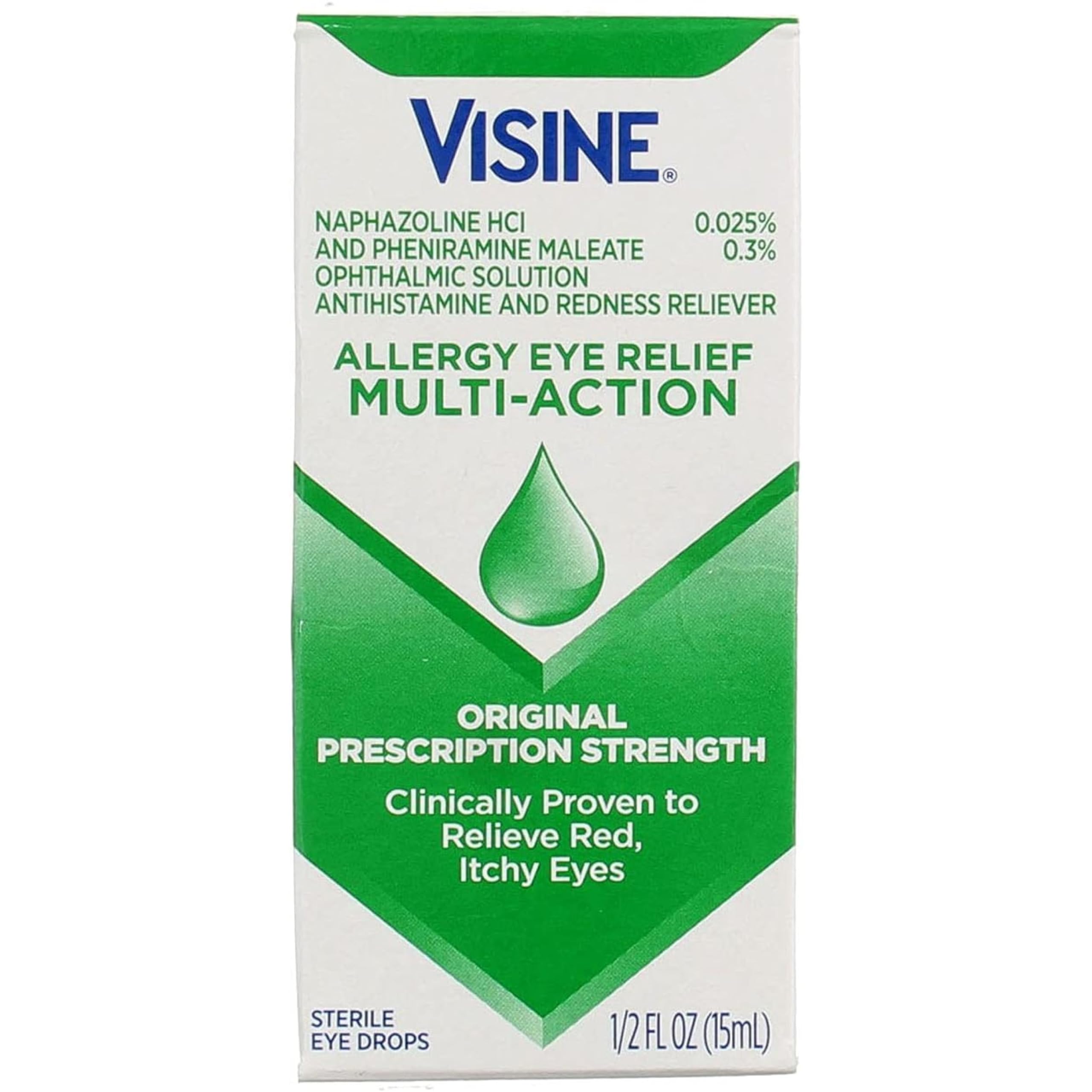 15 Ml Visine Multi Action Allergy Eye Drops (Pack of 6)6