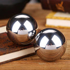 Tianigo Stainless Steel Baoding Balls Set,1.57 Inches Chinese Health Balls, Metal Stress Relief Hand Massage Balls No Chime for