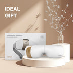 HubiCare Eye Massager with Heat, Gifts for Women/Men, Heated Eye Mask with Compression and Bluetooth Music for Migraine Relief,