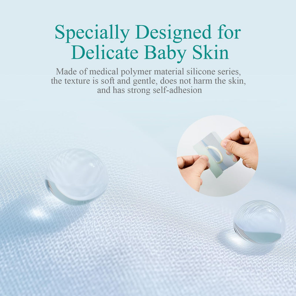 15 Pcs Baby Belly Navel Patches Belly Button Patch Umbilica Hernia Belt Baby, Medical Hernia Patch for Infants,Adhesive-Free Cor