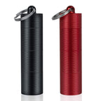 PPFISH 2 PCS Portable Daily Pill Case, 3 Compartments Aluminum Alloy Waterproof Pill Box Dispenser, Small Pocket Pill Container,