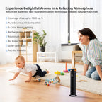 2ndAroma Waterless Scent Diffuser Starter Kit, Diffusers for Home Office Hotel 1000 Sq Ft Coverage, Cordless Essential Oil Diffu