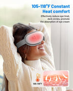 Eye Massager with Heat & Bluetooth Music, Mothers Day Birthday Gifts for Women, Reduce Eye Strain, Headache Relief and Improve S