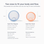 Saalt Menstrual Disc - Soft, Flexible, Reusable Medical-Grade - Removal Notch - Tampon Alternative - Made in USA - Lasts 10 Year