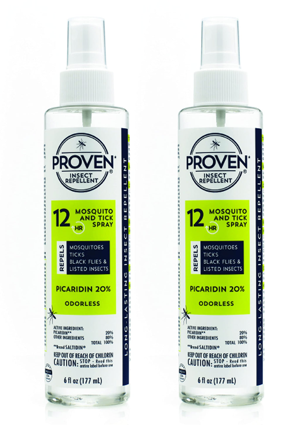 Proven Insect Repellent Spray, Keep Mosquitoes, Ticks and Flies Off, DEET Alternative Repellent, Up to 12-Hour Protection, Great