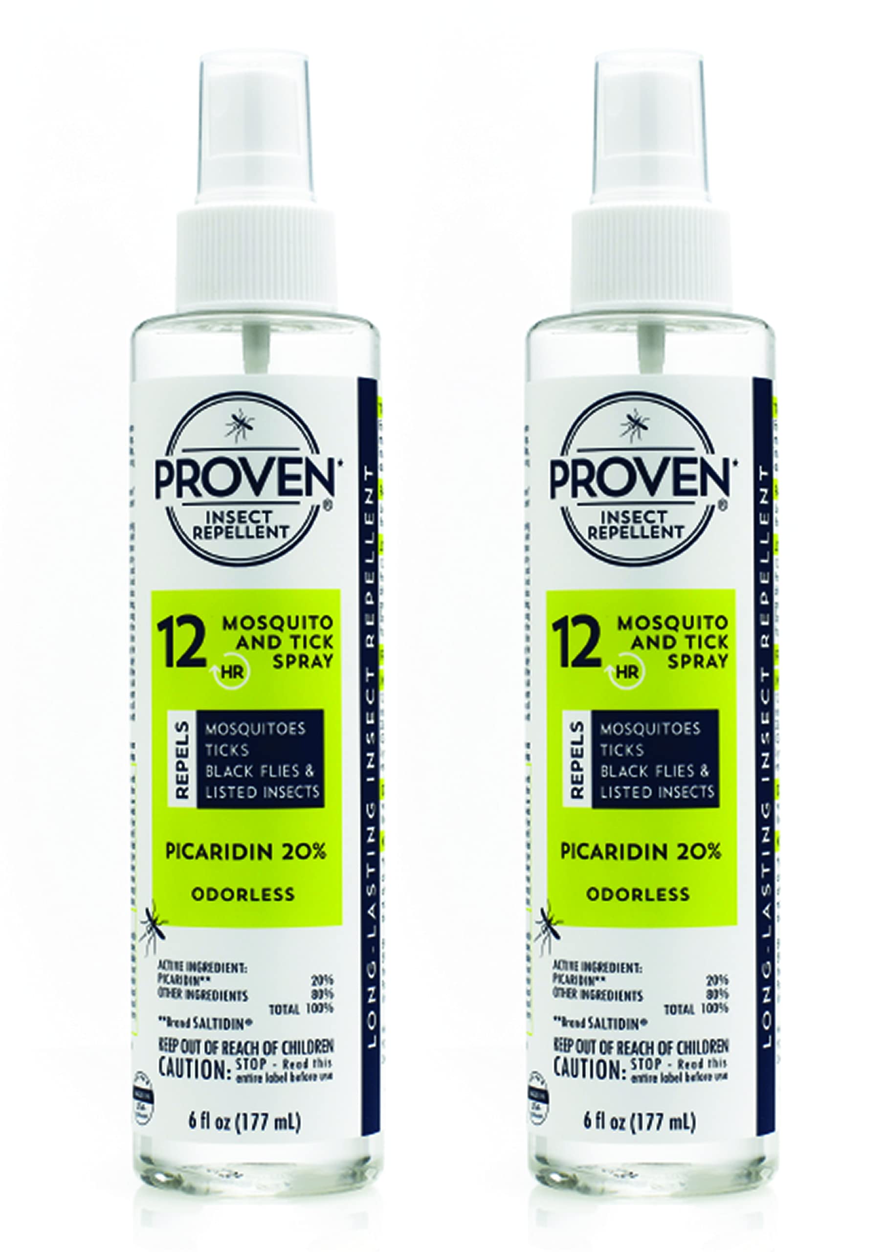 Proven Insect Repellent Spray, Keep Mosquitoes, Ticks and Flies Off, DEET Alternative Repellent, Up to 12-Hour Protection, Great
