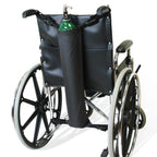 NYOrtho Oxygen Tank Holder for Wheelchair - D & E Cylinder Transport Bag Adjustable Straps Easy to Clean, Heavy Duty, Waterproof