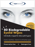 The Eye Doctor Eyelid Wipes - 80 x Single use Eyelid Wipes - Suitable for Sensitive Eyes, Dry Eyes, Blepharitis & MGD - Detergen
