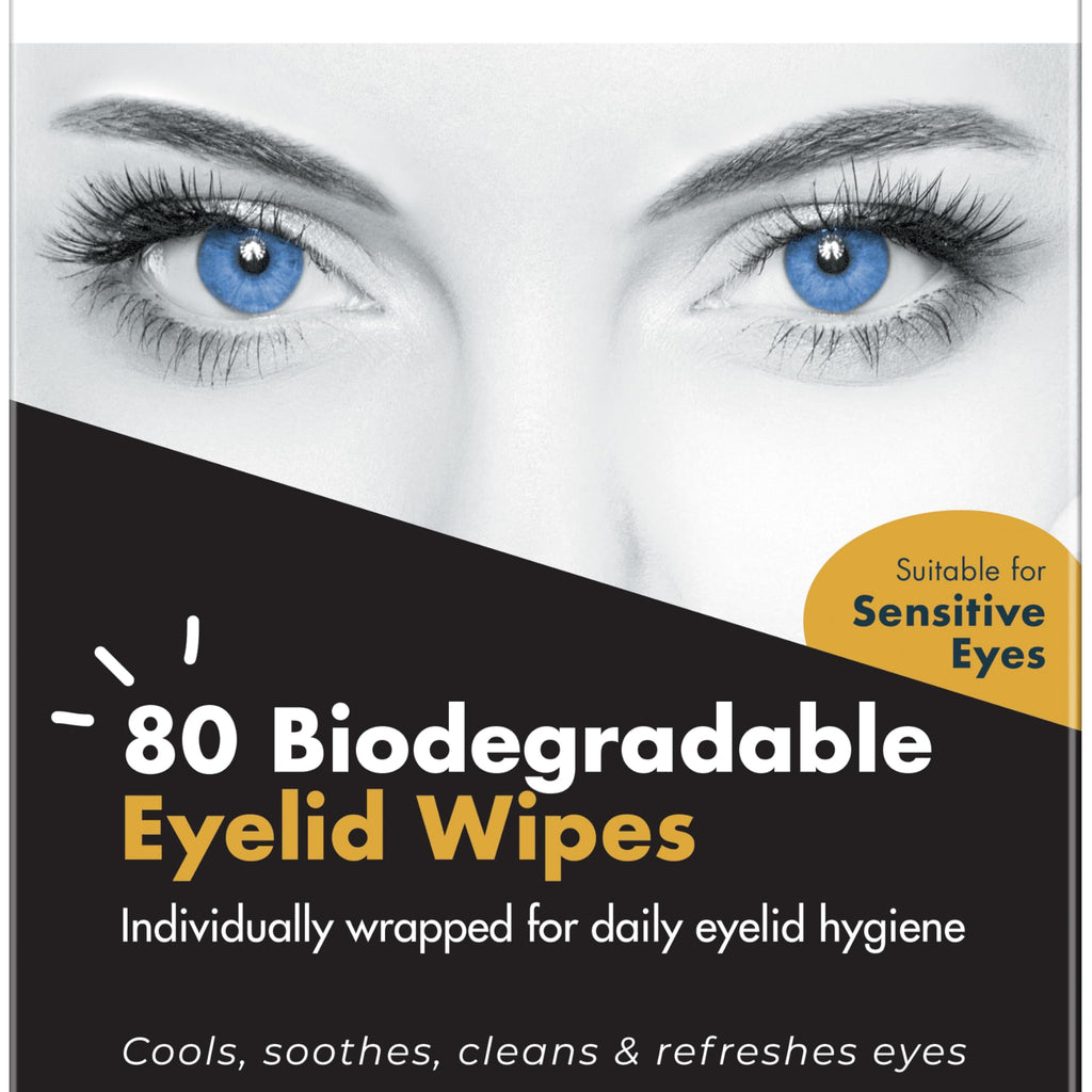 The Eye Doctor Eyelid Wipes - 80 x Single use Eyelid Wipes - Suitable for Sensitive Eyes, Dry Eyes, Blepharitis & MGD - Detergen