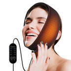 Wearable Heating Pad for Face Jaw Chin Wisdom Teeth, Oral and Facial Jaw, 3 Heating Levels 3 Time Settings (Without Plug)