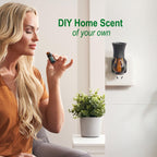 Earffloz Blank Plug-in Air Freshener 4 Sets Empty Wall Plug Oil Diffuser for DIY Characteristic Home Scent from Natural Essentia