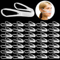 Elastic Nose Bandage, External Nasal Bandage Dressing Holder with High Absorption Capacity for Nose, White(40 Pcs)