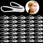 Elastic Nose Bandage, External Nasal Bandage Dressing Holder with High Absorption Capacity for Nose, White(40 Pcs)